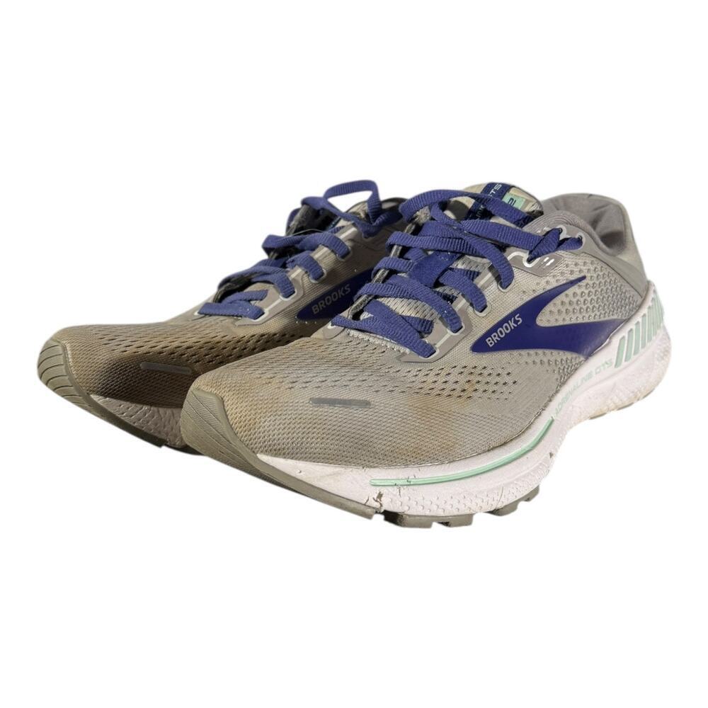 Brooks Women's Adrenaline GTS 22 Support Running Shoe Gray Blue Size 8.5 2A